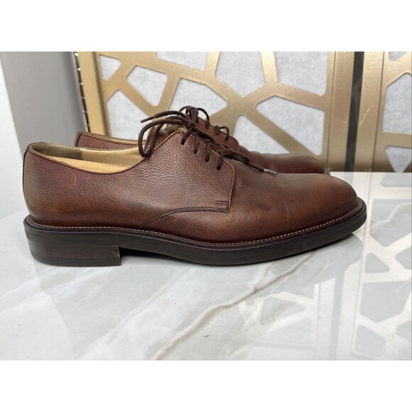Martin Dingman Italy Oxford Derby Dress Shies Men Uk 8 Us 9 Brown Lace Up Vibram main image 6